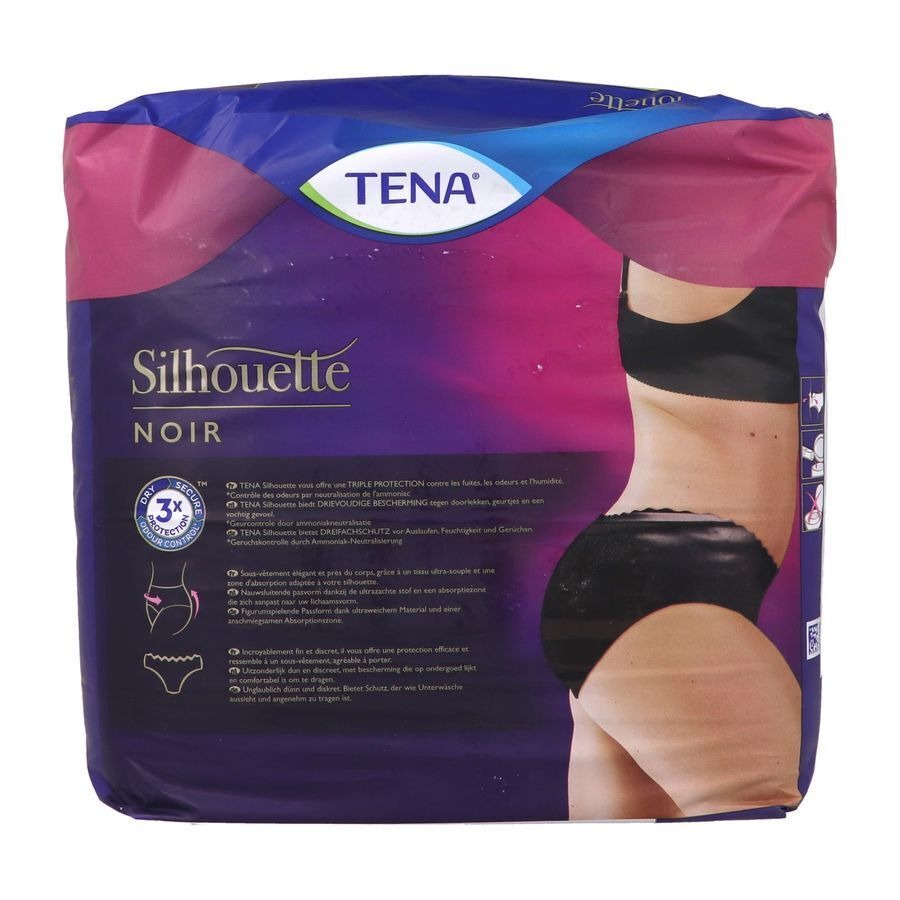 Tena Silhouette Plus Noir Taille Basse M 12 780203