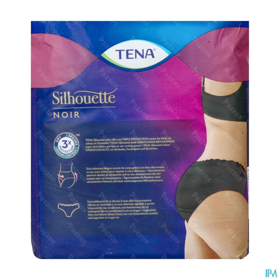 Tena Silhouette Plus Noir Taille Basse l 10 780223
