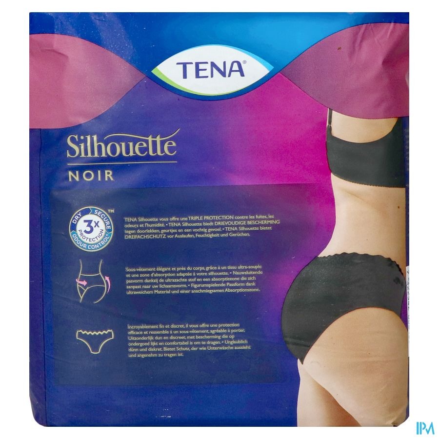 Tena Silhouette Plus Noir Taille Basse l 10 780223