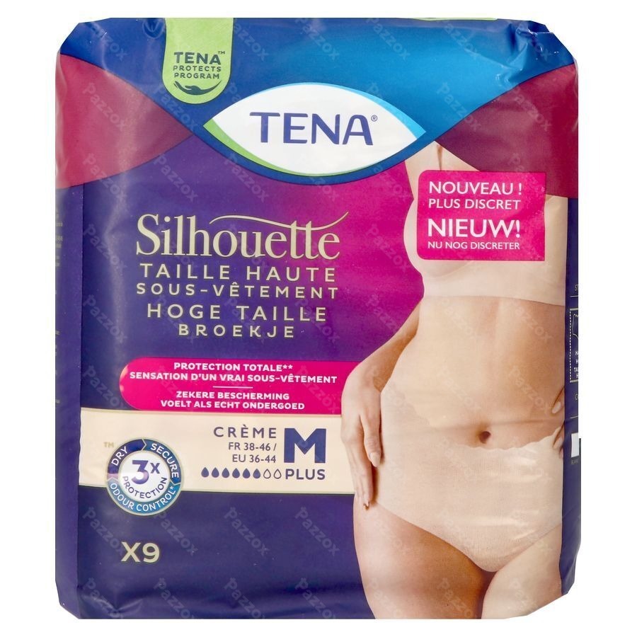 Tena Silhouette Plus Creme Taille Haute M 9