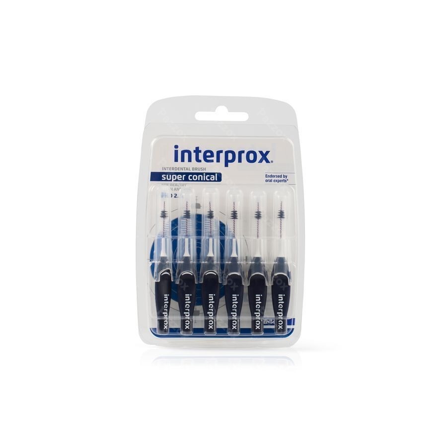 Interprox Super Conical Bleu Fonce PHD 2.0 6 Pièces