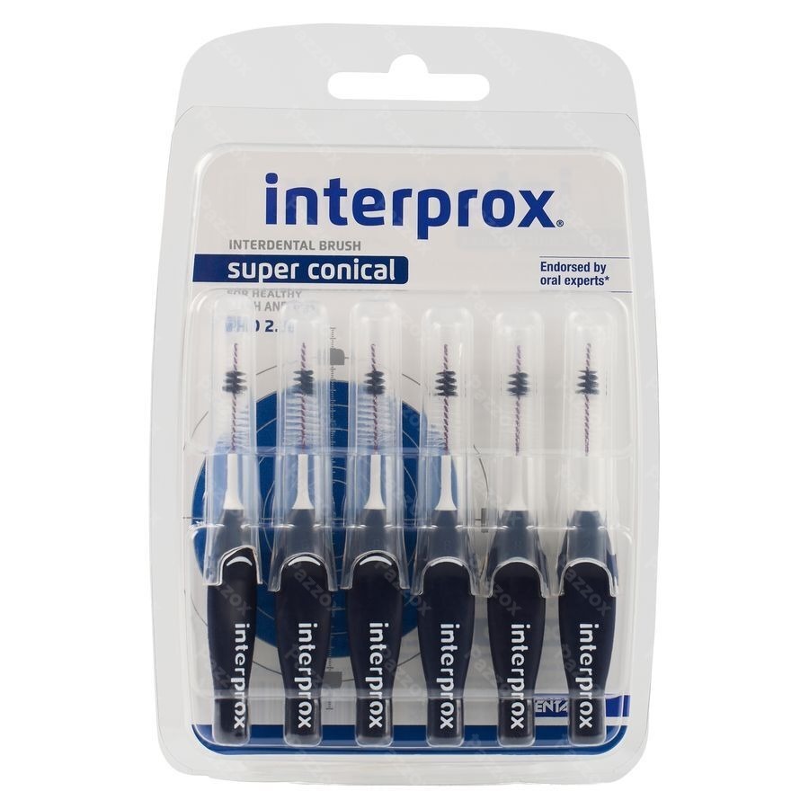 Interprox Super Conical Bleu Fonce PHD 2.0 6 Pièces