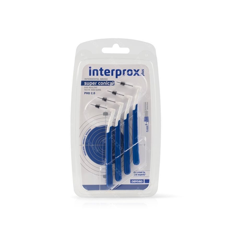 Interprox Plus Super Conical Bleu PHD 2.0 4 Pièces