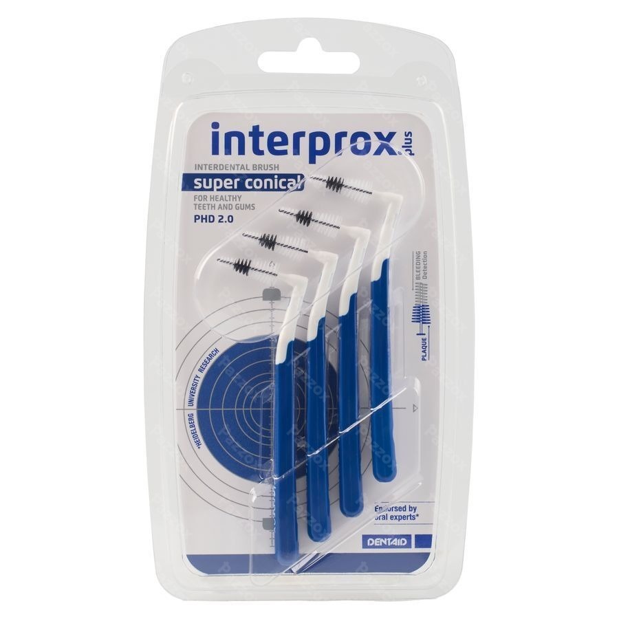 Interprox Plus Super Conical Bleu PHD 2.0 4 Pièces