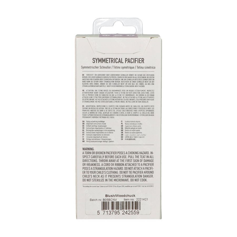 Bibs 2 Sucette Symmetric Duo Blush/woodchuck 2