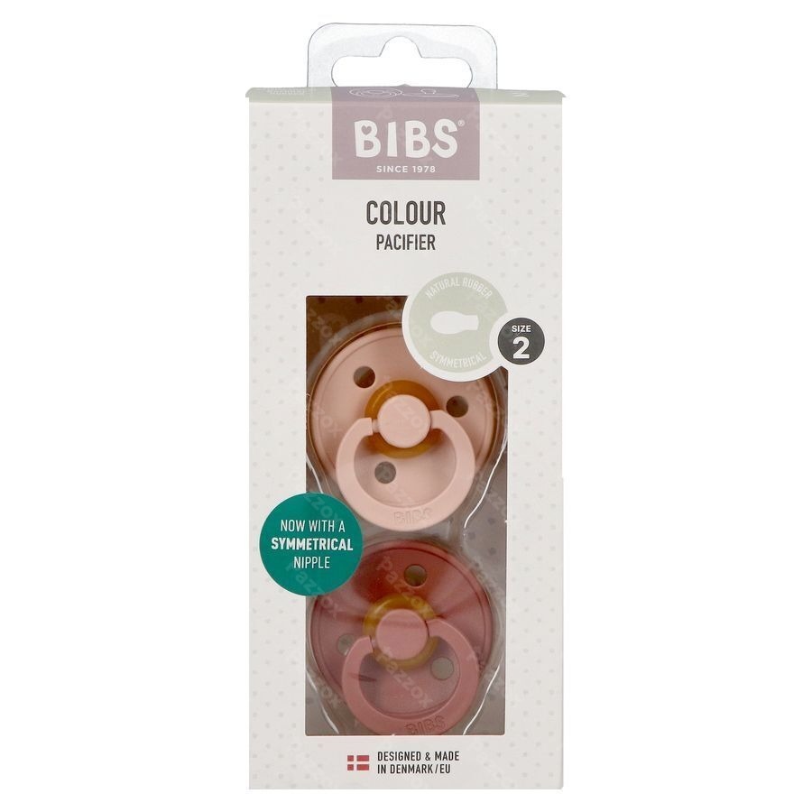 Bibs 2 Sucette Symmetric Duo Blush/woodchuck 2