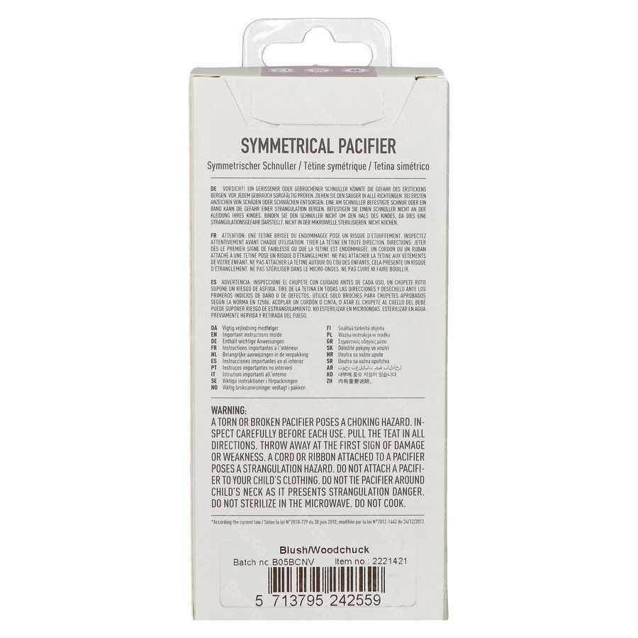 Bibs 2 Sucette Symmetric Duo Blush/woodchuck 2