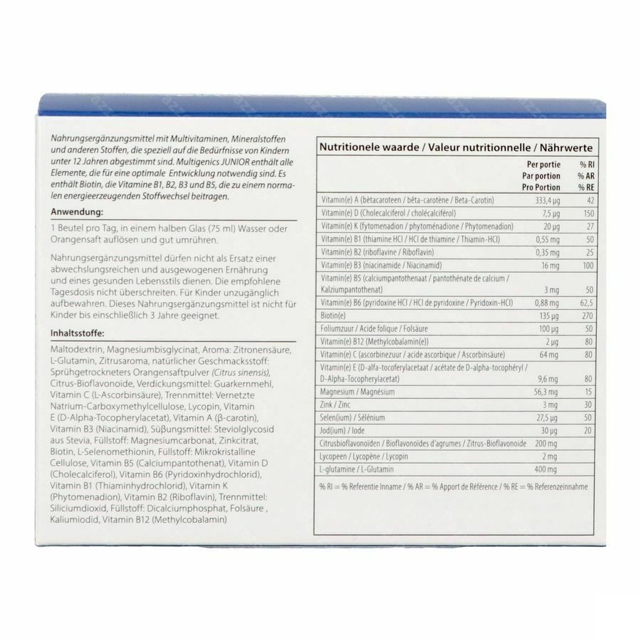 Multigenics Junior V3 Pdr Sach 30 Metagenics