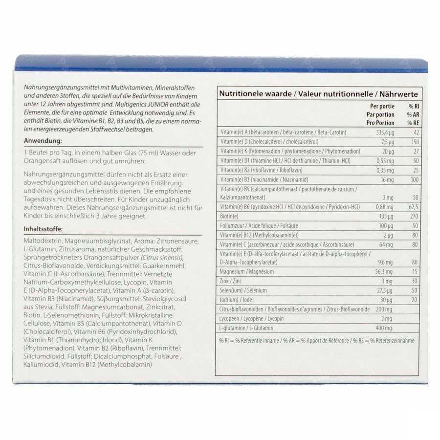 Multigenics Junior V3 Pdr Sach 30 Metagenics