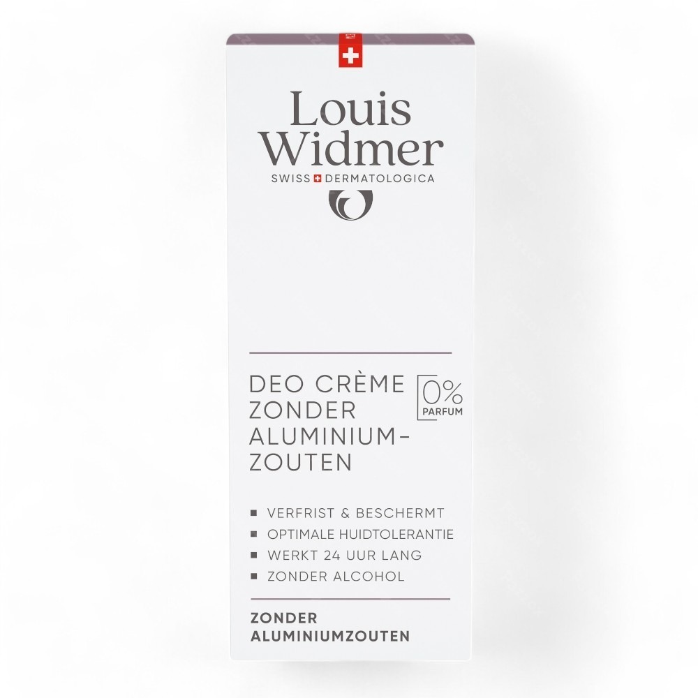 Louis Widmer Deo Crème Sans Sels d'Aluminium Sans Parfum 40ml