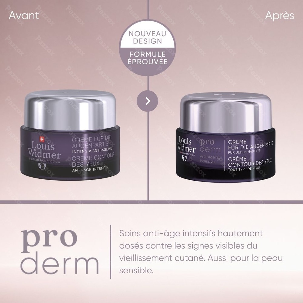 Louis Widmer Proderm Crème Contour des Yeux Avec Parfum 30ml