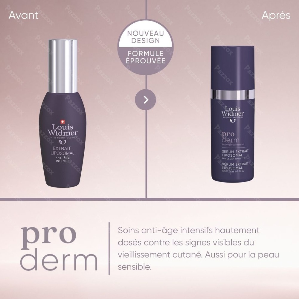 Louis Widmer Proderm Extrait Liposomal Serum Sans Parfum 30ml