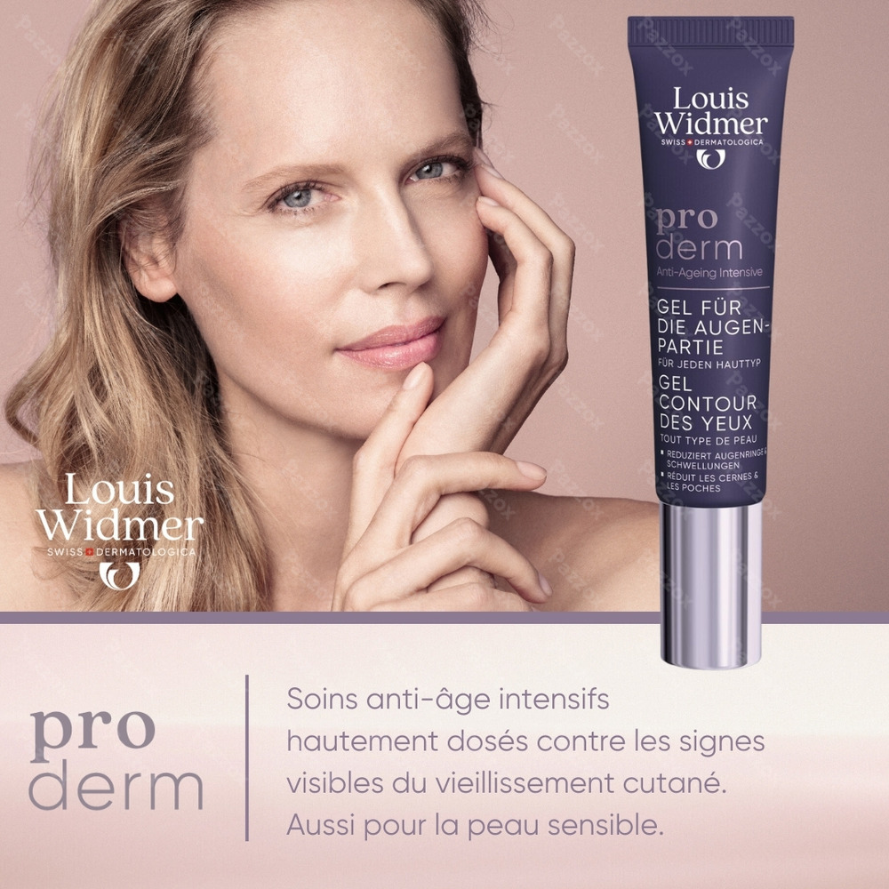 Louis Widmer Proderm Gel Contour des yeux Avec Parfum 15ml
