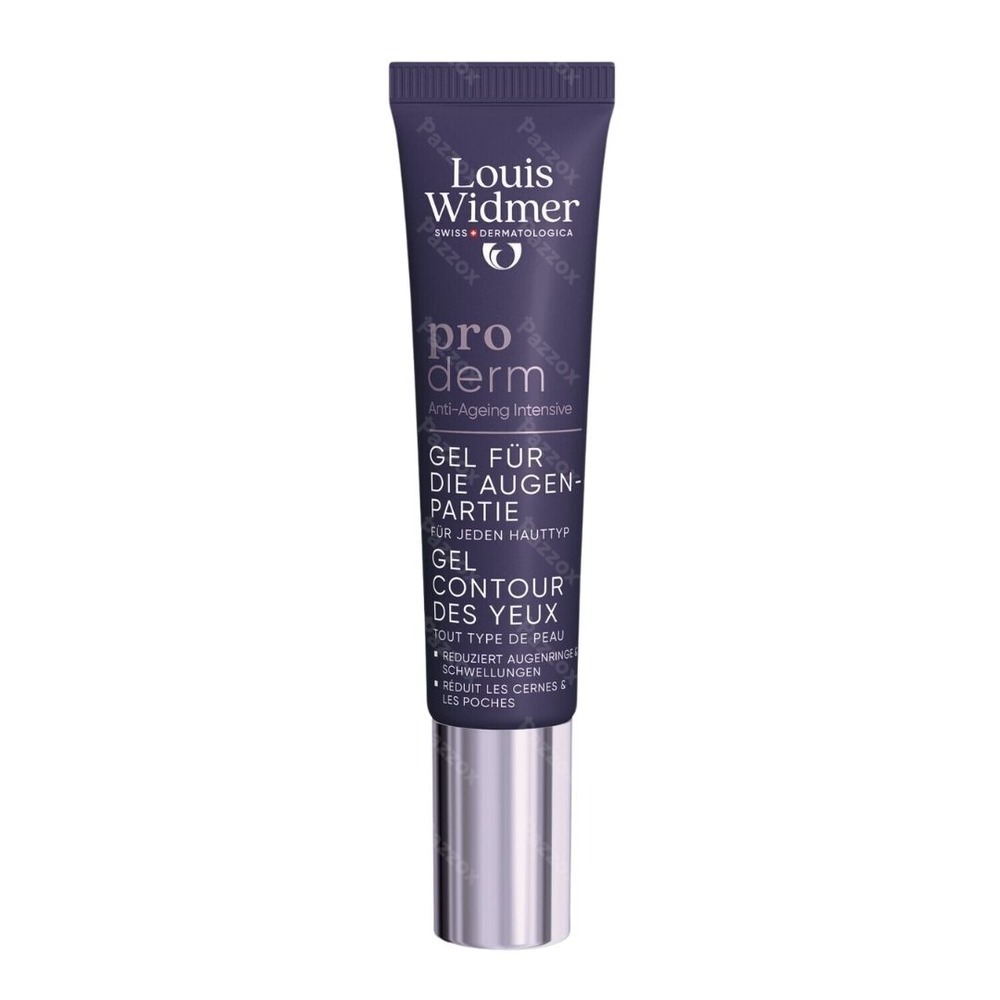 Louis Widmer Proderm Gel Contour des Yeux Sans Parfum 15ml