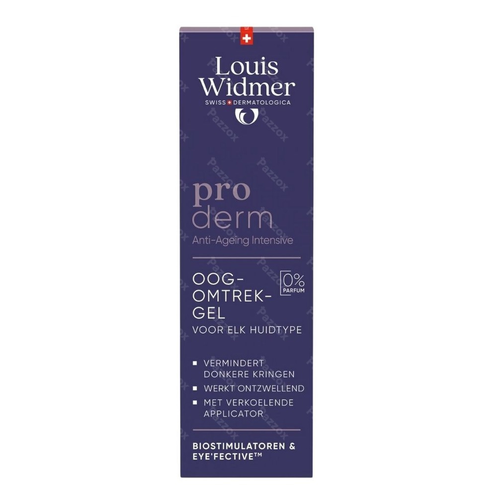 Louis Widmer Proderm Gel Contour des Yeux Sans Parfum 15ml