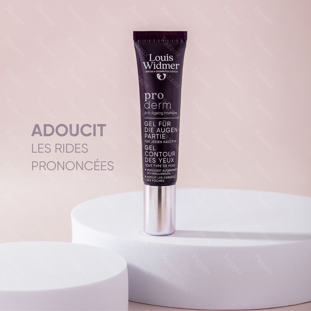 Louis Widmer Proderm Gel Contour des Yeux Sans Parfum 15ml