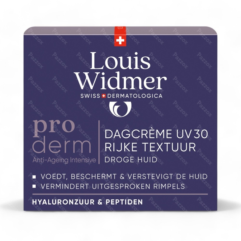 Louis Widmer Proderm Crème Riche Jour UV30 Avec Parfum 50ml