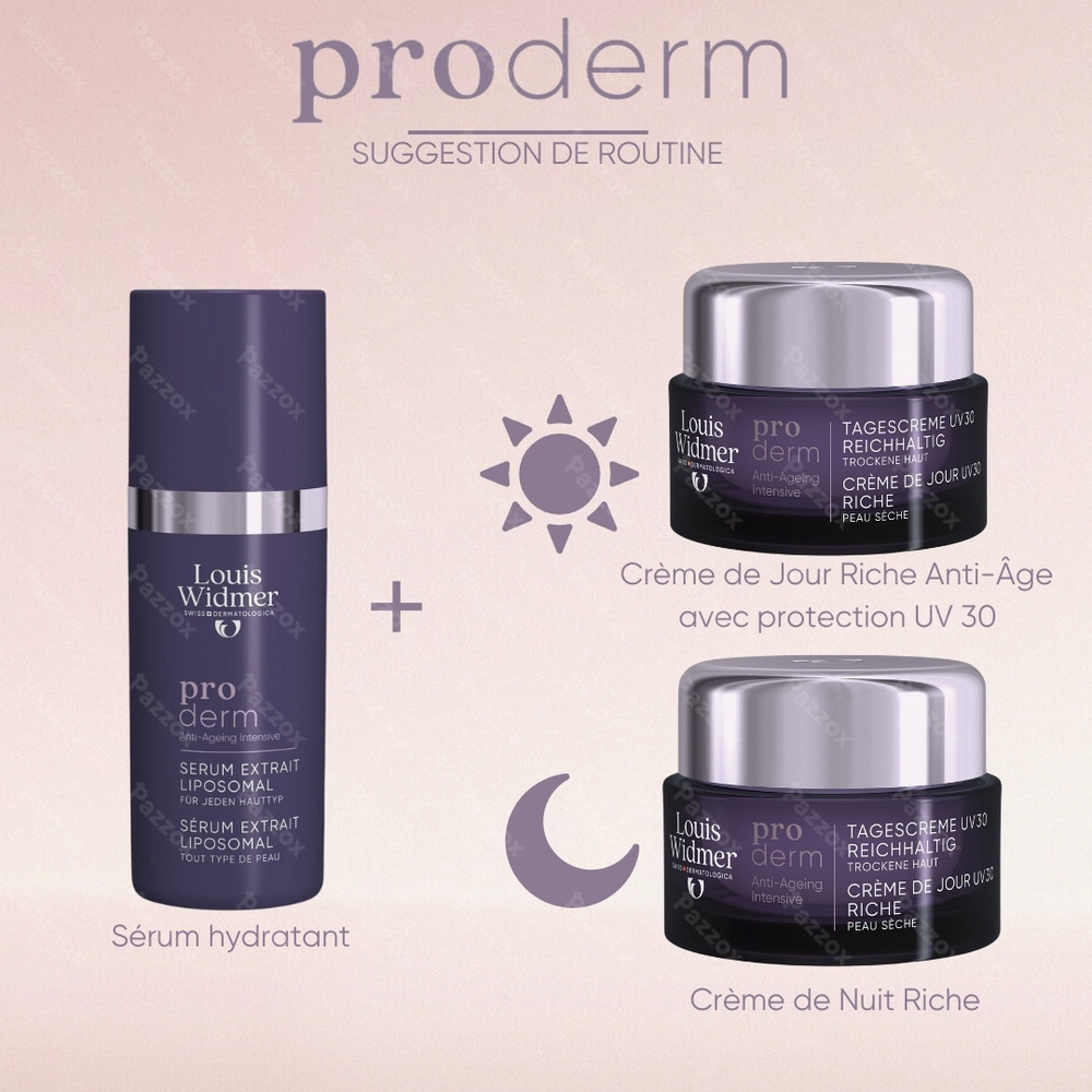Louis Widmer Proderm Crème Riche Jour UV30 Avec Parfum 50ml