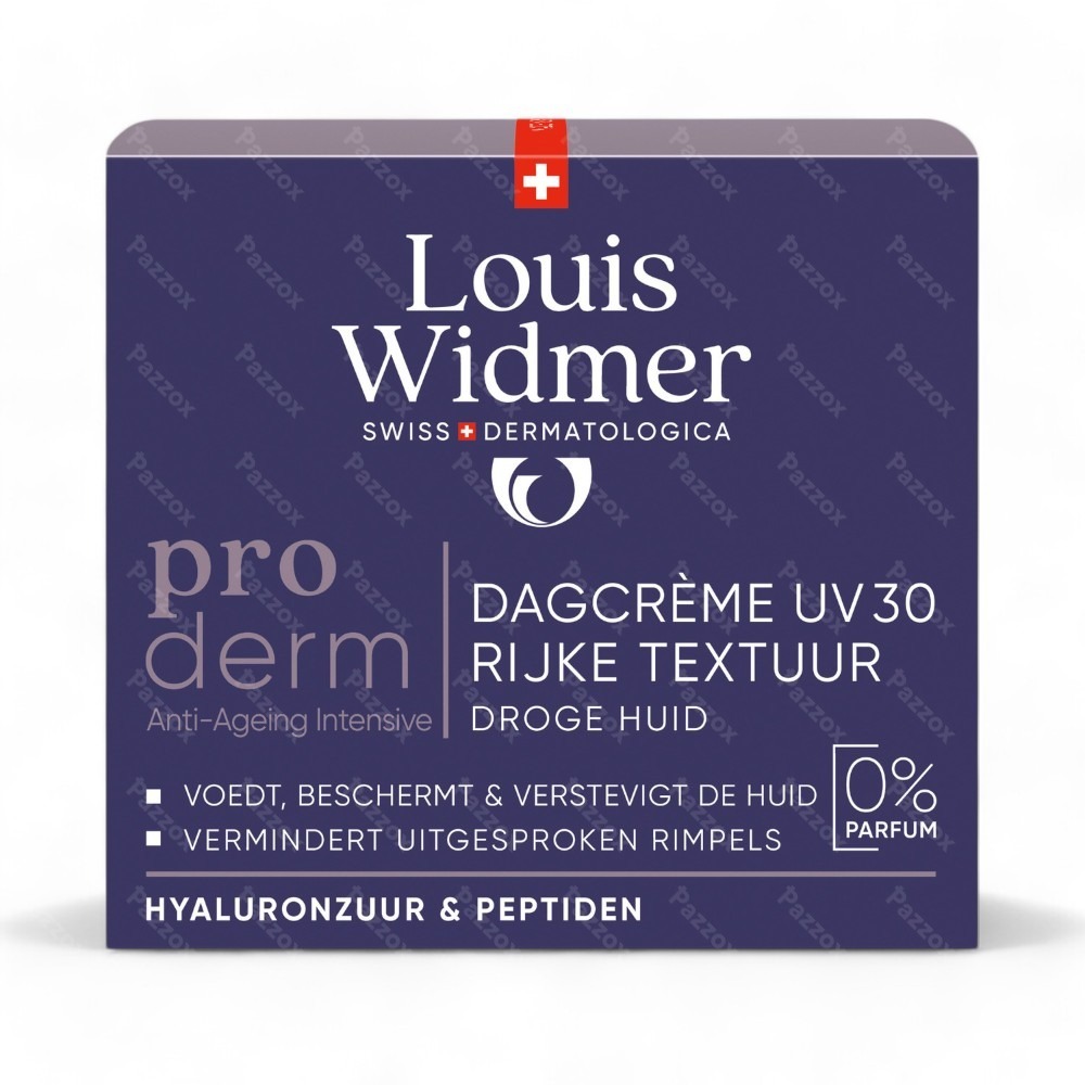 Louis Widmer Proderm Crème Riche Jour UV30 Sans Parfum 50ml