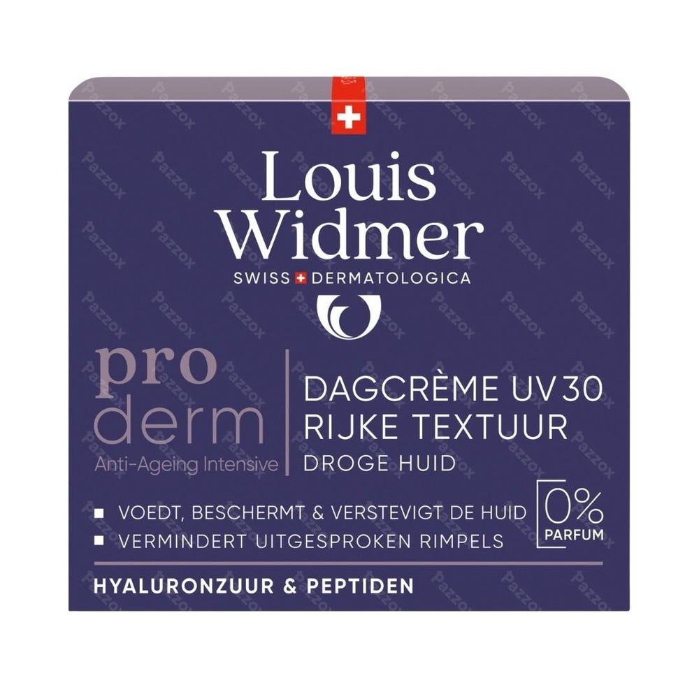 Louis Widmer Proderm Crème Riche Jour UV30 Sans Parfum 50ml