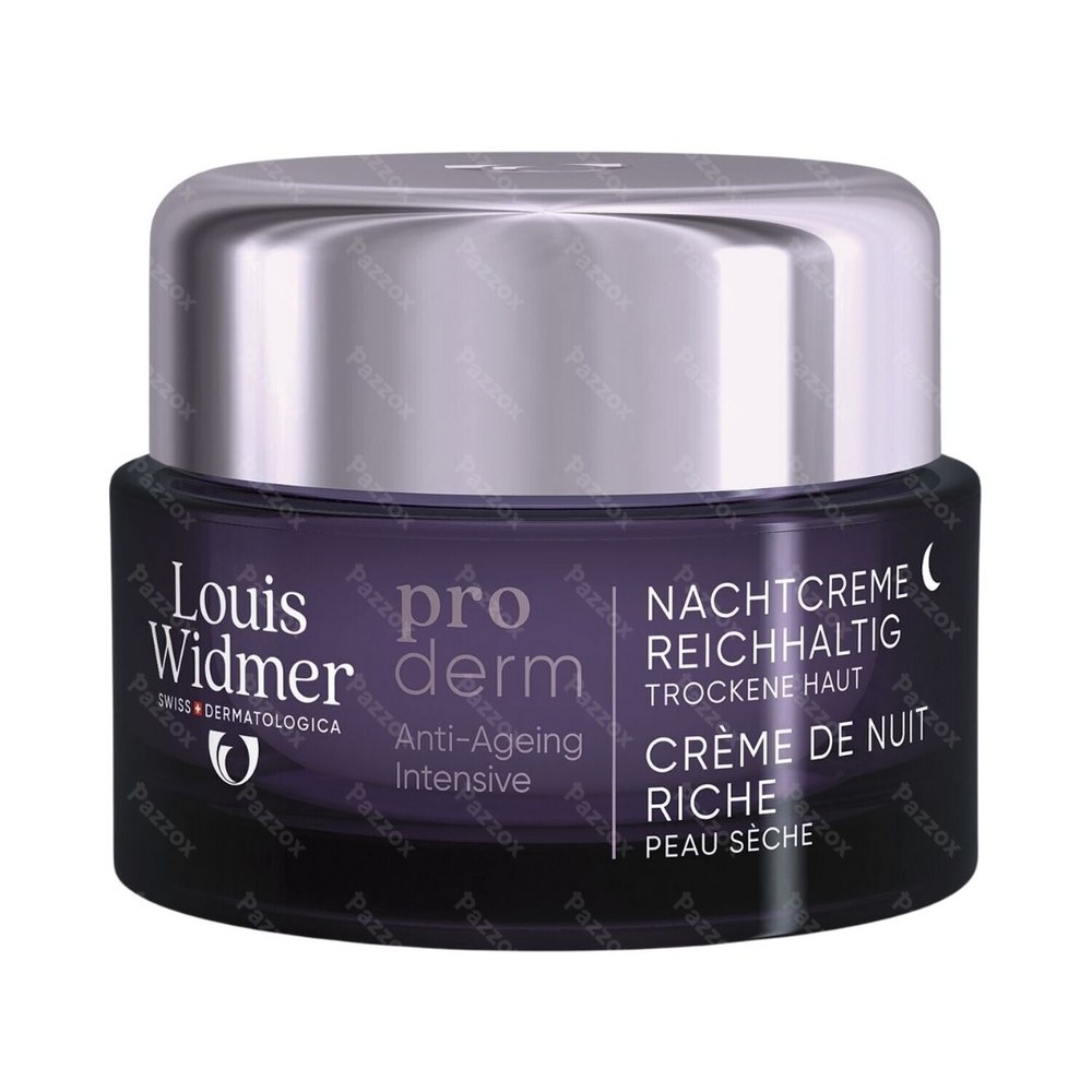 Louis Widmer Proderm Crème Riche Nuit Avec Parfum 50ml
