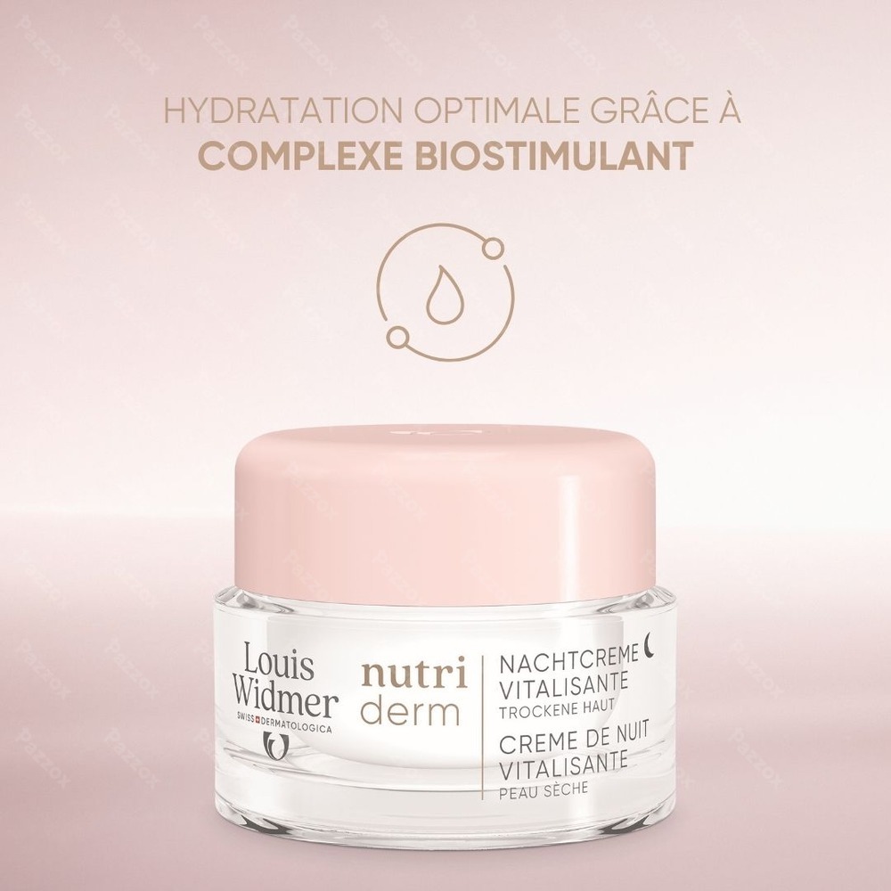 Louis Widmer Nutriderm Crème Vitalisante 50ml Parfumé