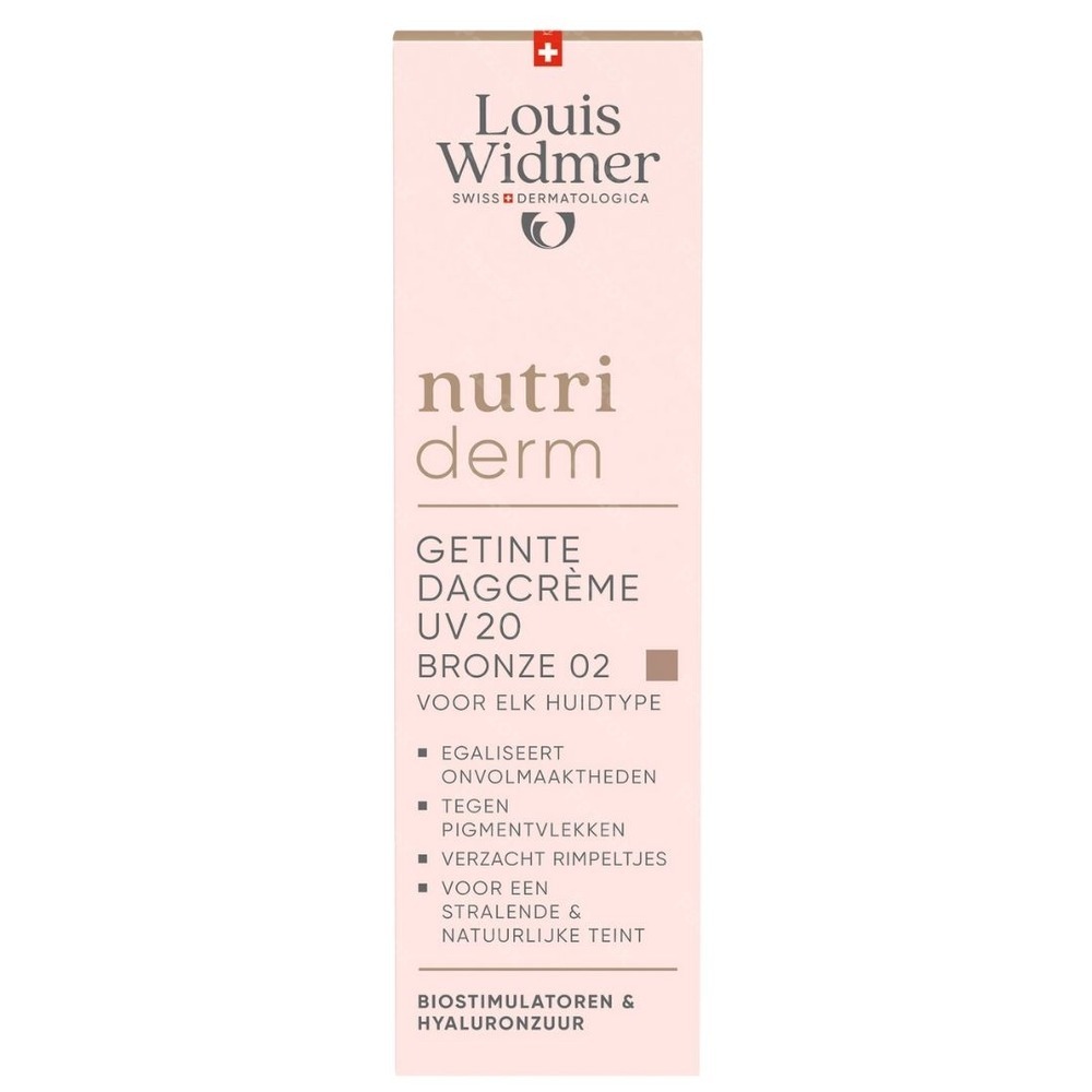 Louis Widmer Nutriderm Crème De Jour Teint Uv20 Bronz 02 Avec Parfum 30ml