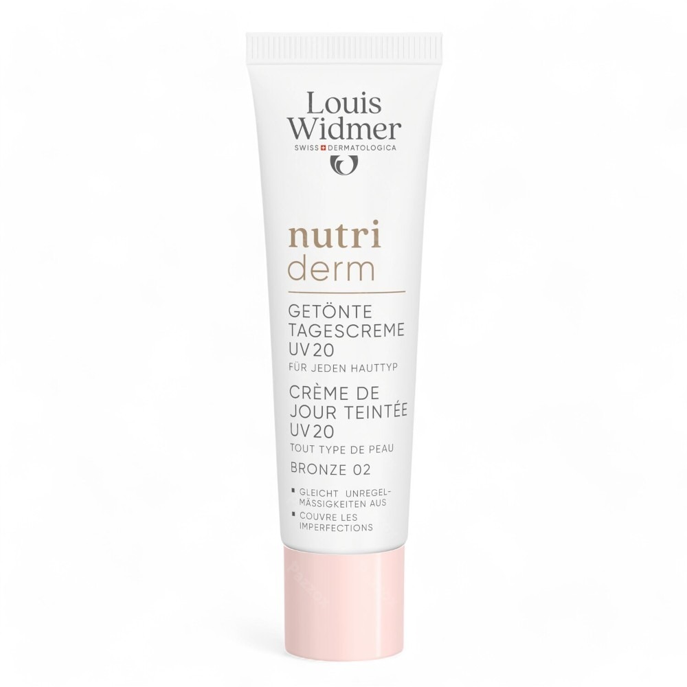 Louis Widmer Nutriderm Crème de Jour Teintée UV20 Bronze 02 Sans Parfum 30ml