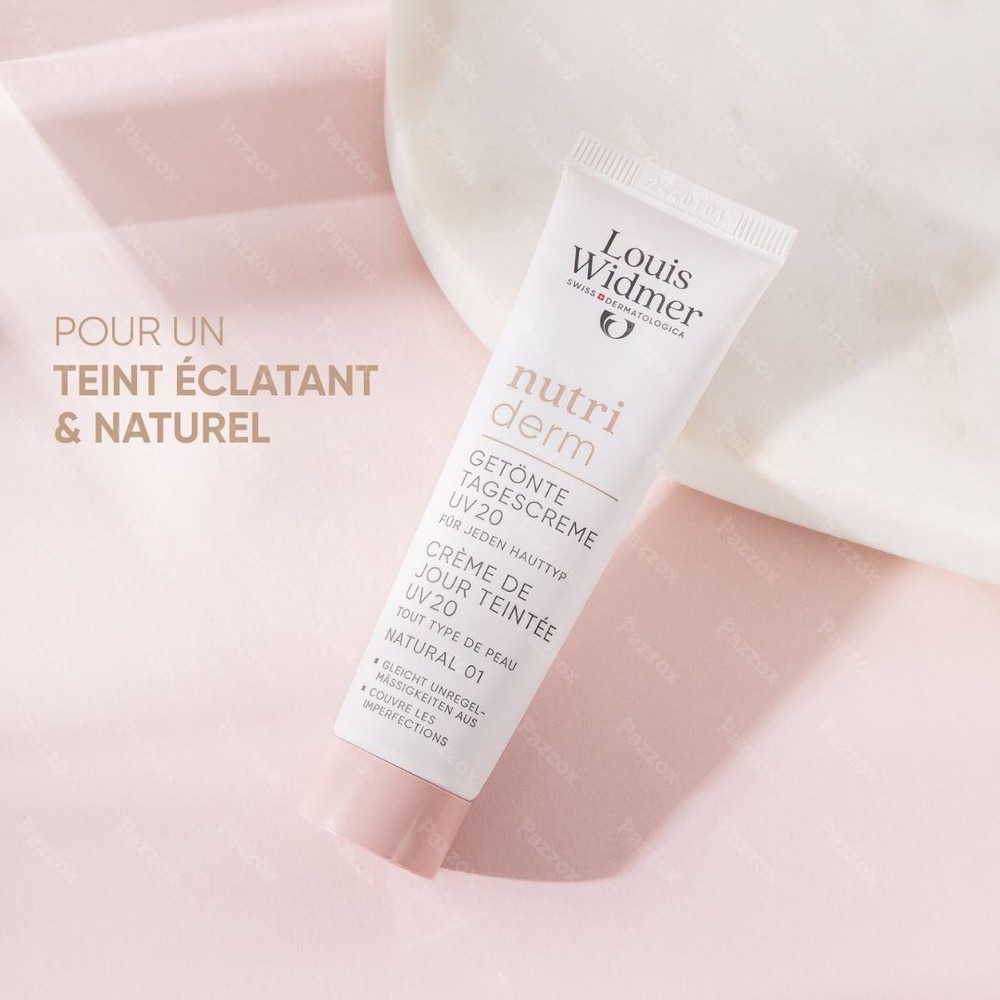 Louis Widmer Nutriderm Crème de Jour Teintée UV20 Naturel 01 Sans Parfum 30ml