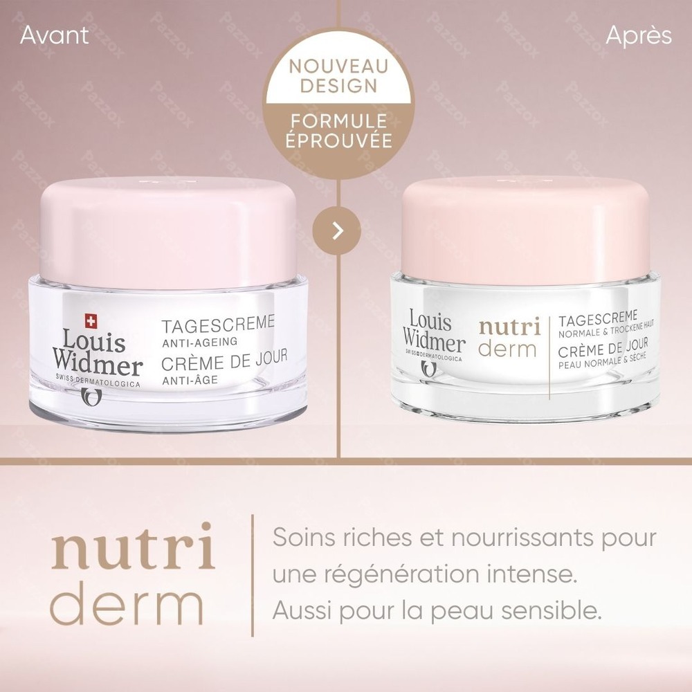 Louis Widmer Nutriderm Crème de Jour Anti-Age Avec Parfum 50ml