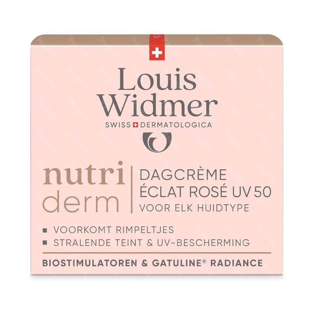 Louis Widmer Nutriderm Créme de Jour Éclat Rosé Uv 50 Avec Parfum 50ml