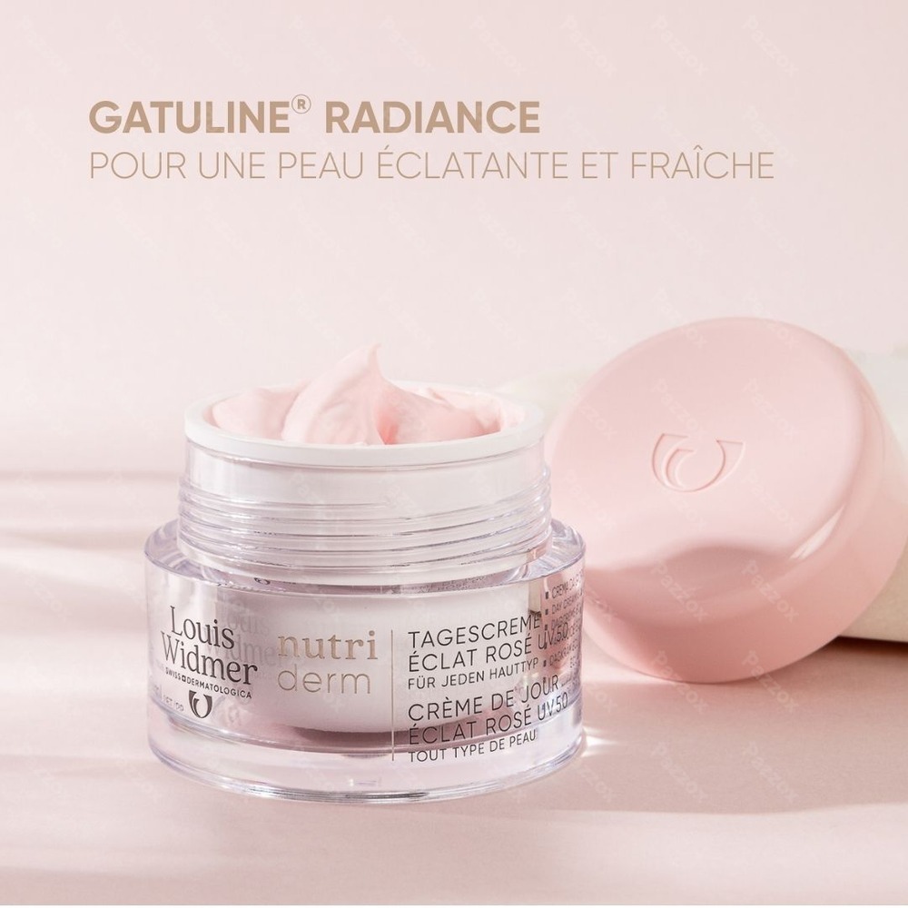 Louis Widmer Nutriderm Crème de Jour Éclat Rosé UV 50 Sans Parfum 50ml