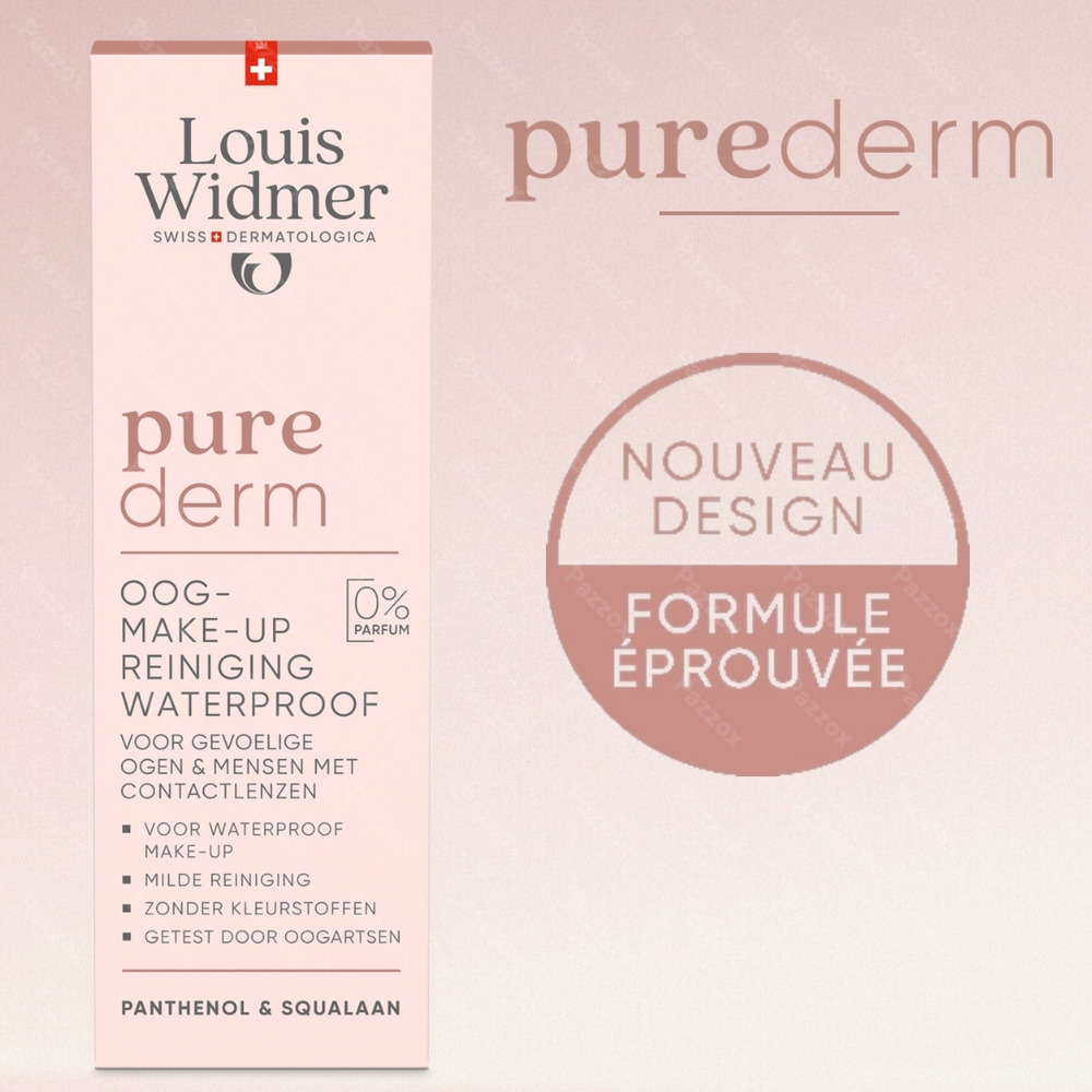 Louis Widmer Purederm Démaquillant Yeux Waterproof Sans Parfum 100ml