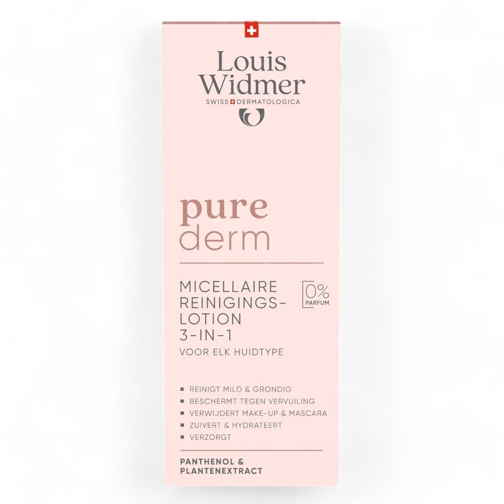 Louis Widmer Purederm Lotion Micellaire Démaquillante Sans Parfum 200ml