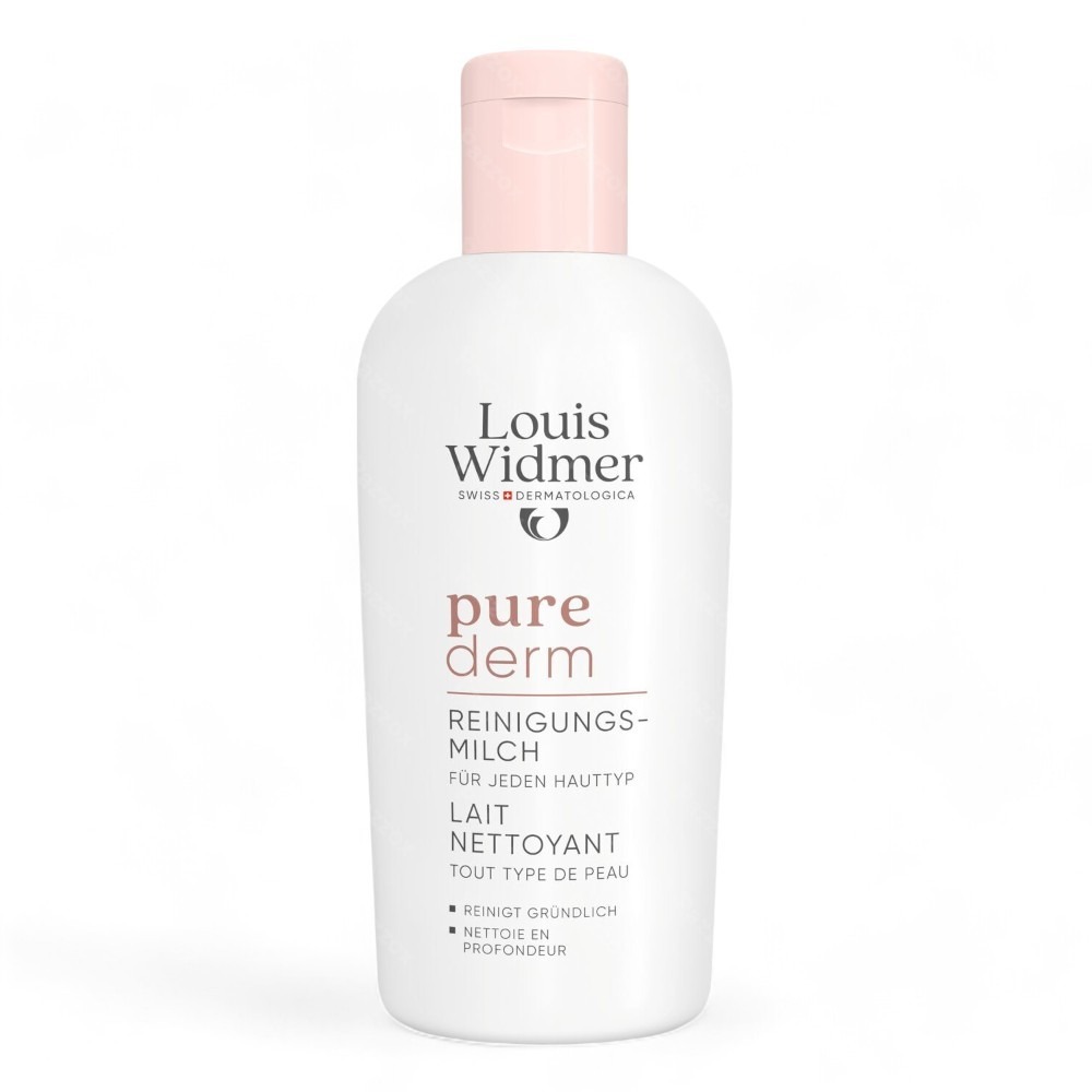 Louis Widmer Purederm Lait Nettoyant Sans Parfum 200ml
