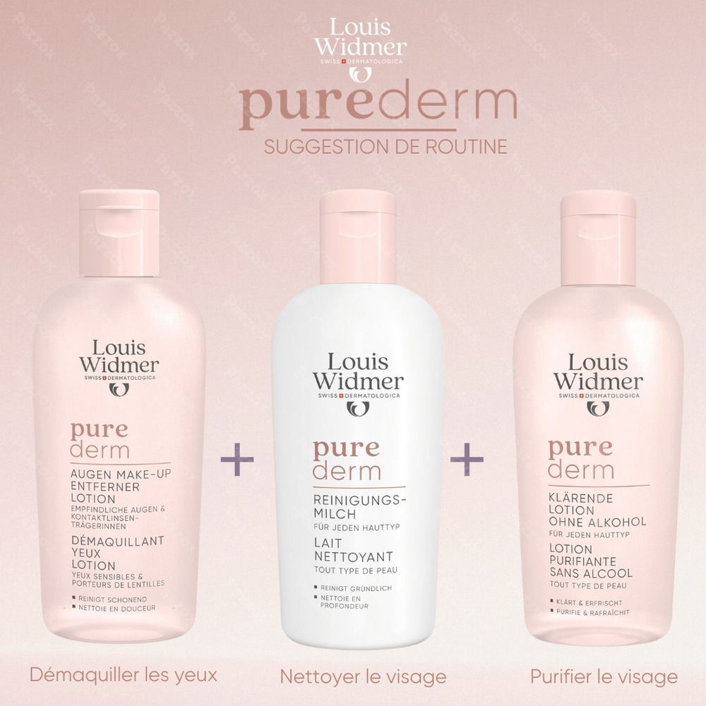 Louis Widmer Purederm Lait Nettoyant Sans Parfum 200ml