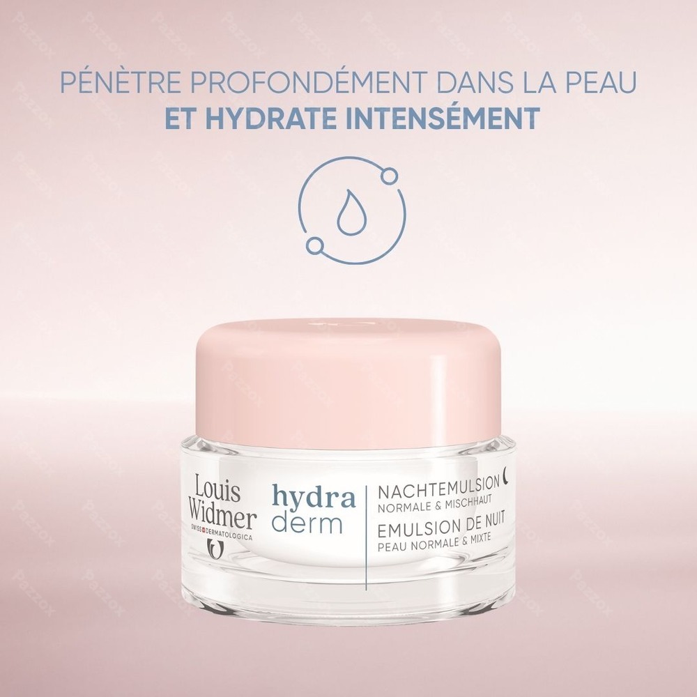 Louis Widmer Hydraderm Émulsion de Nuit avec Parfum 50ml
