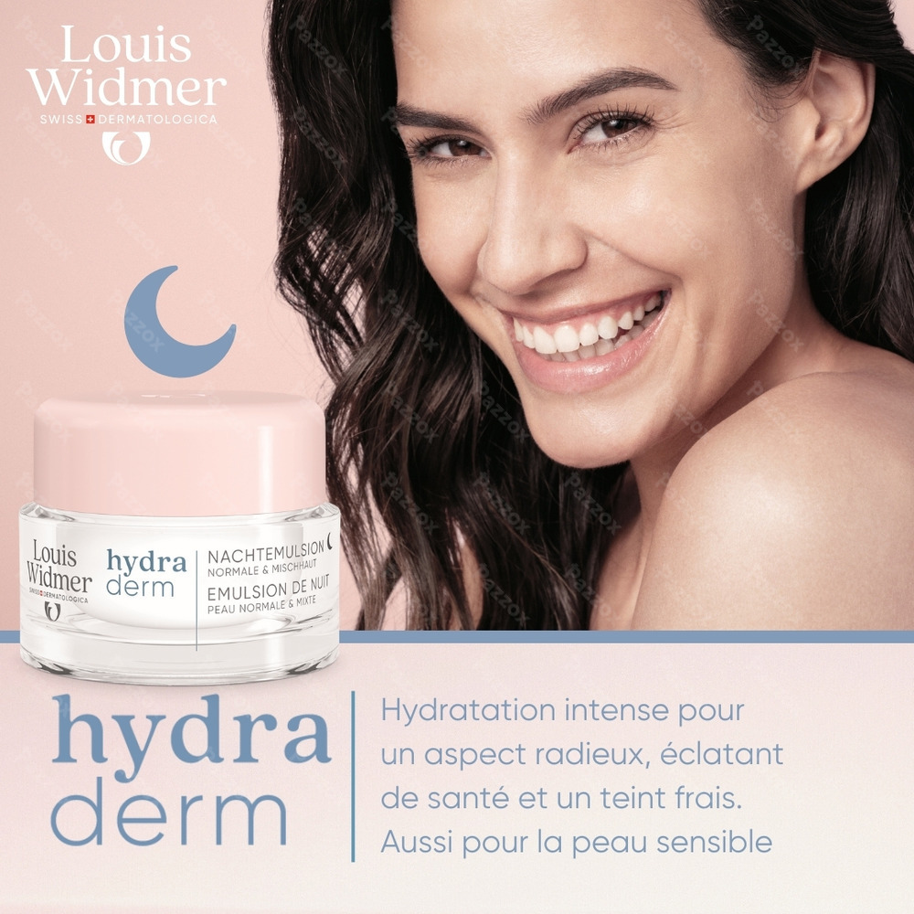 Louis Widmer Hydraderm Émulsion de Nuit Sans Parfum 50ml