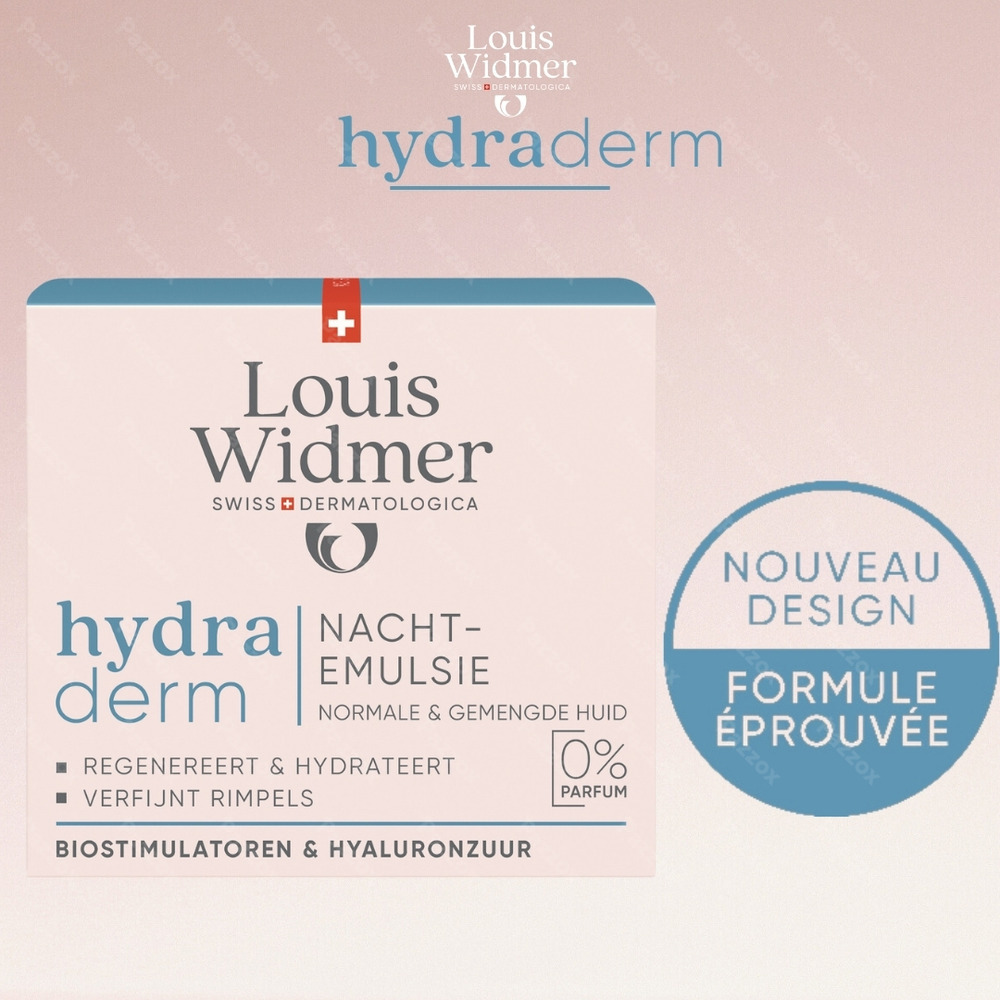 Louis Widmer Hydraderm Émulsion de Nuit Sans Parfum 50ml