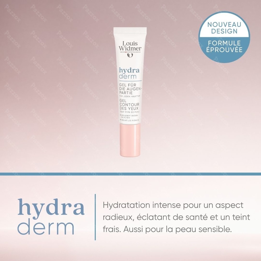 Louis Widmer Hydraderm Gel Contour Yeux Sans Parfum 15ml