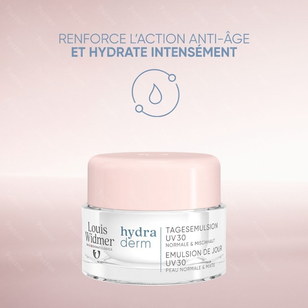 Louis Widmer Hydraderm Émulsion de Jour UV30 Parfumé 50ml
