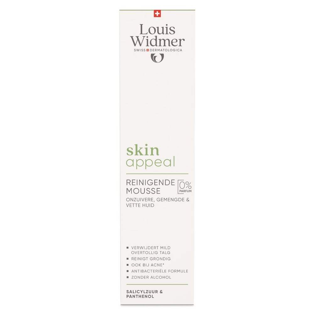 Louis Widmer SkinAppeal Mousse Nettoyante Peau Impure Sans Parfum 150ml