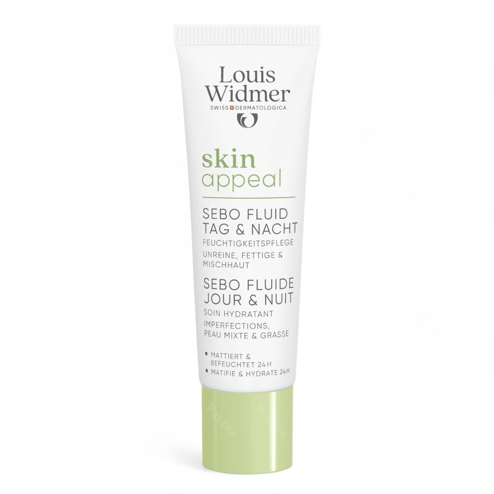 Louis Widmer SkinAppeal Sebo Fluide Jour et Nuit Sans Parfum Tube 30ml