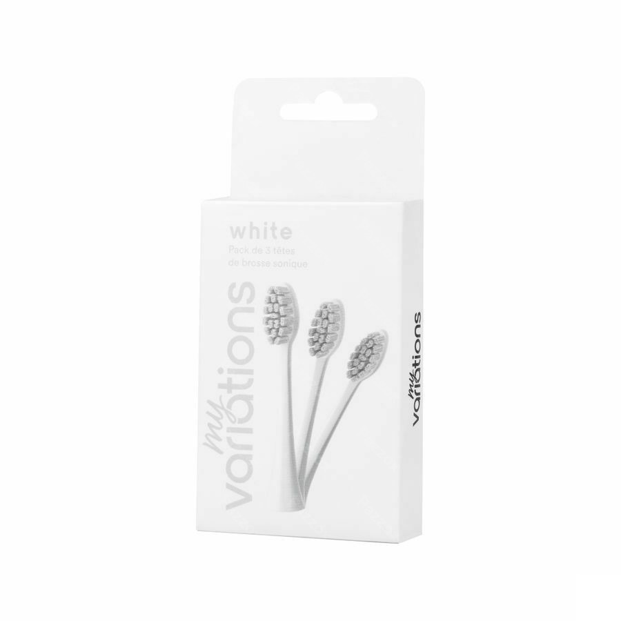 Myvariations Tetes Brosse Ivory White Pack 3