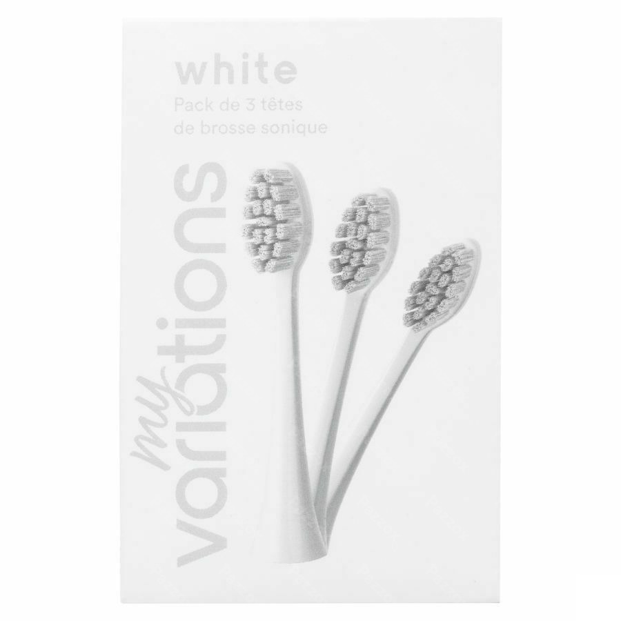 Myvariations Tetes Brosse Ivory White Pack 3