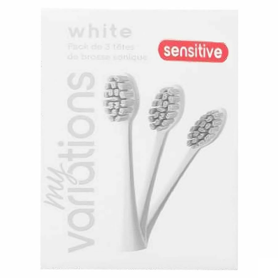 Myvariations Têtes Brosse Sensible Ivory White 3 Pièces