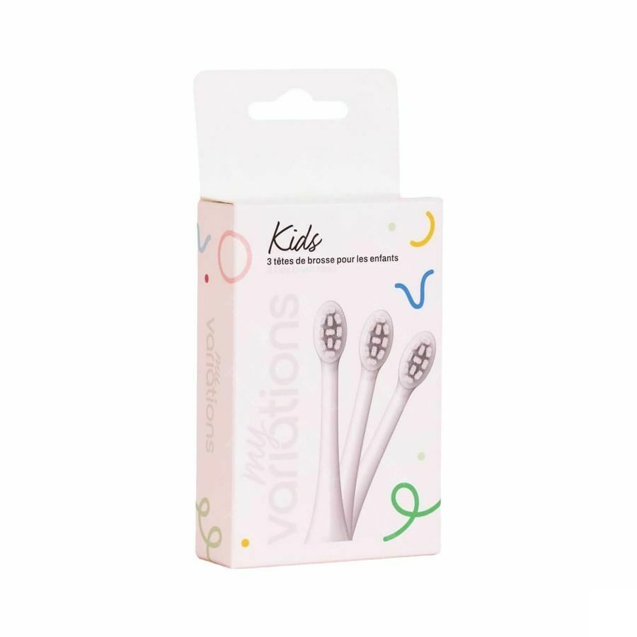Myvariations Tetes Brosse Kids White Pack 3