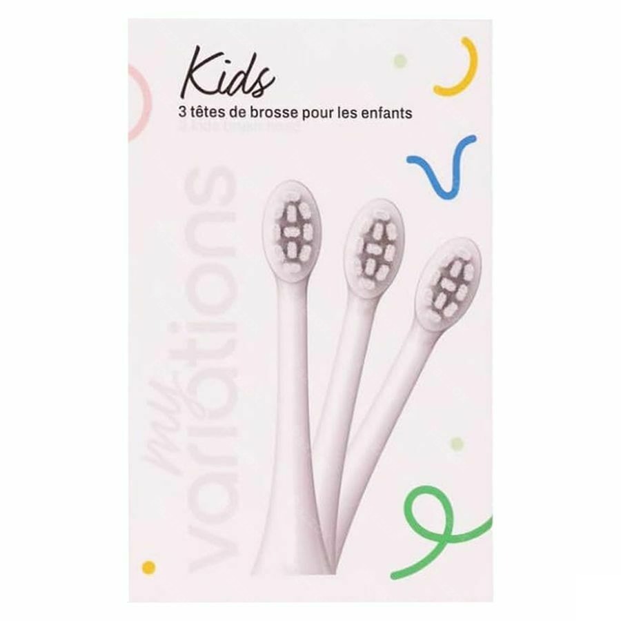 Myvariations Tetes Brosse Kids White Pack 3