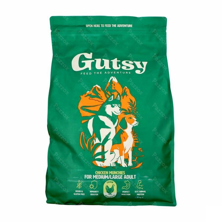 Gutsy Chicken Munchies Medium&large Adult 6kg
