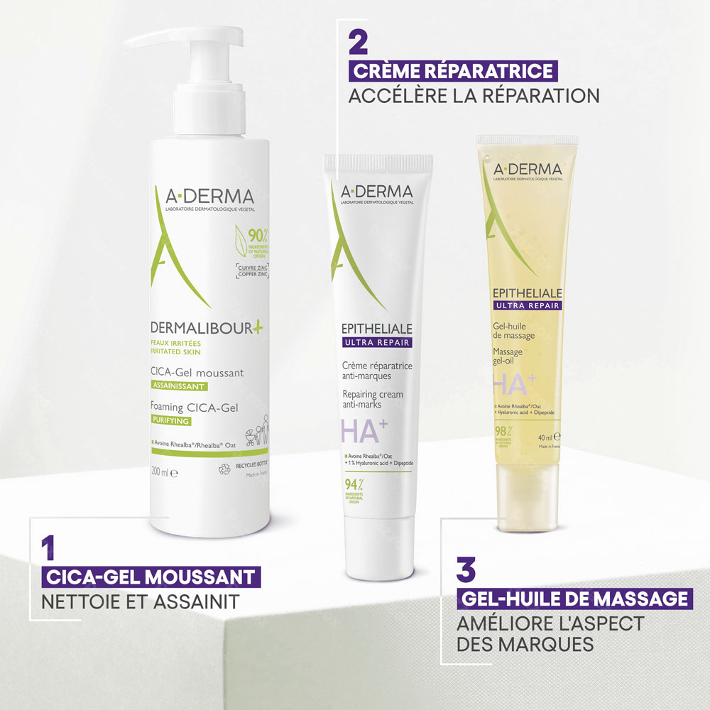 Aderma Epitheliale Gel-huile Massage 100ml